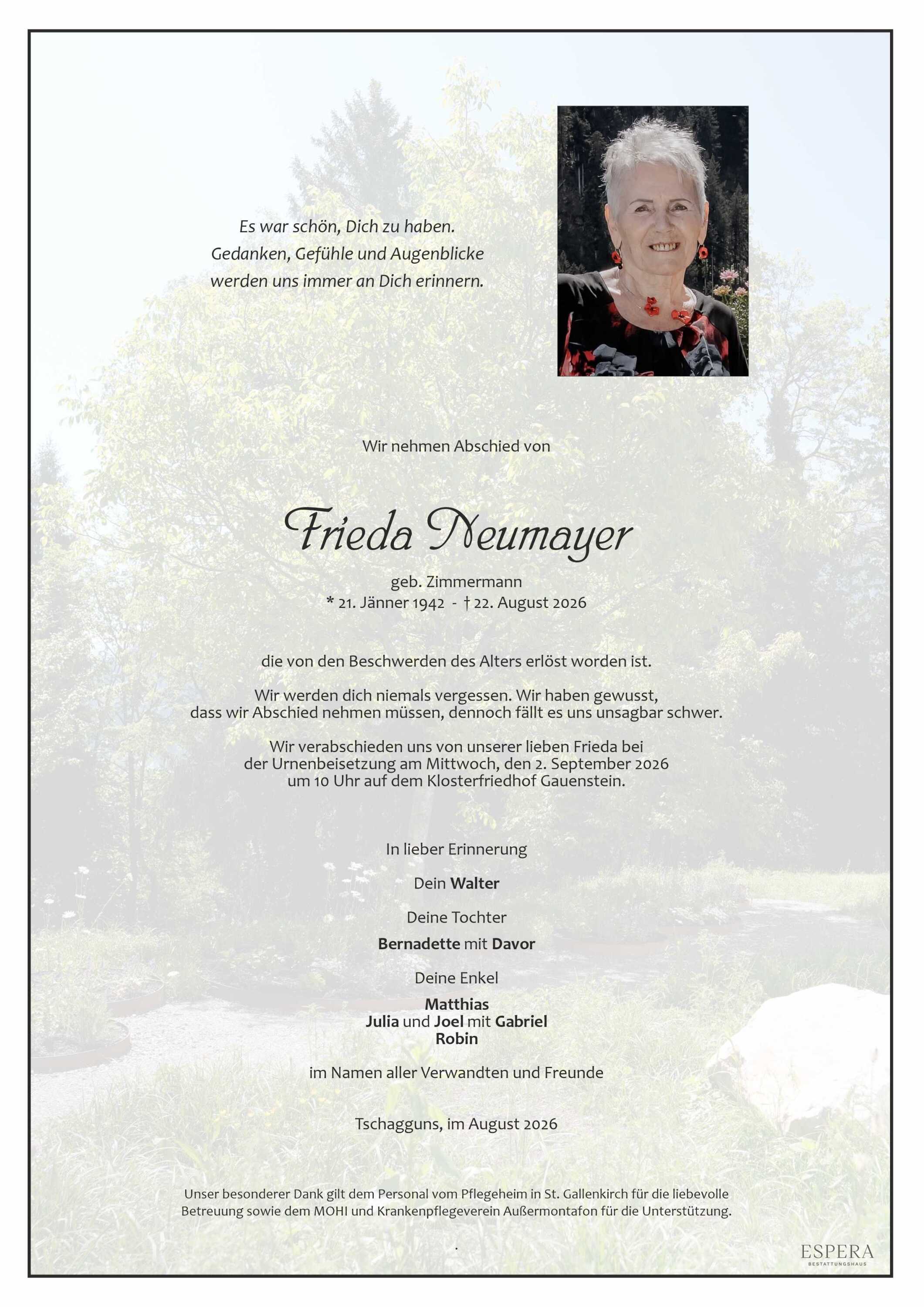 Frieda Neumayer
